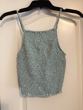 Hollister Sage Green DARLING crop top!